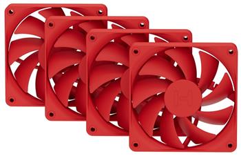 HYTE ventilátor 120mm PWM / barva Wild Cherry / 1500rpm / 72CFM / ABS / 4-pin / sada 4x ventilátor