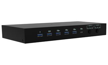 i-tec dokovací stanice USB-C KVM Docking station for 3 Hosts, Dual Display, Power Delivery 1x 92W/2x 65W