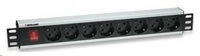 Intellinet 19" Rackmount 8-Way Power Strip - German Type, rozvodný panel, 8x DE zásuvka, 3m kabel