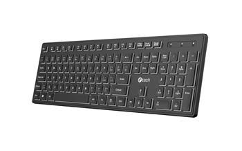Klávesnice C-TECH KB-201-BL, nízkoprofilová,