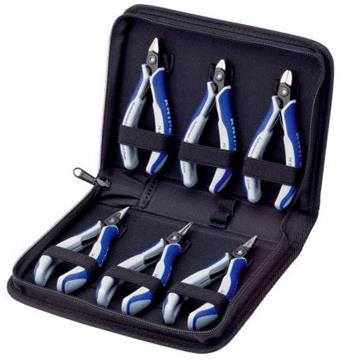 Knipex, Pouzdro s kleštěmi pro elektroniku S nástroji pro práce na elektronických součástkách