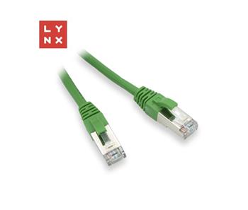 LYNX FTP patch kabel Cat5e PVC, CCA, 15m, zelený