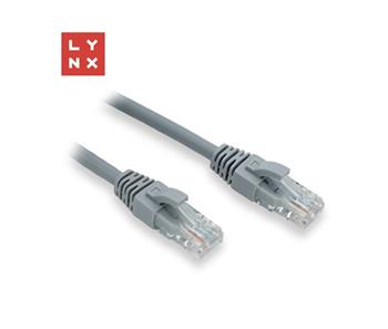 LYNX UTP patch kabel Cat6, PVC, 0,5m, šedý (prodej po 10ks)