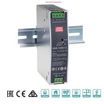MEAN WELL měnič DDR-120C-12, DC/DC, 120W
