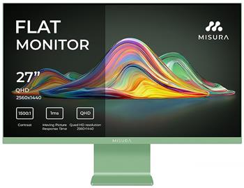 MISURA 27" LED VIVA P26M2741QKAP01/ IPS/ 2560x1440 (QHD)/ 1ms/ 350 cd/m2/ 1500:1/ HDMI/ DP/ USB-C/ pistáciově zelená
