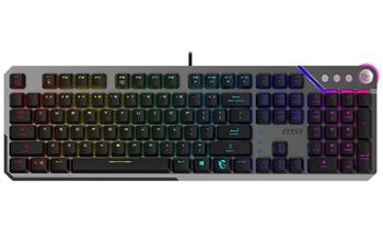 MSI herní klávesnice STRIKE 600 Silent/ drátová/ mechanická/ RGB podsvícení/ USB/ CZ+SK layout