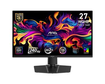MSI MAG/271QP QD-OLED X24/26,5"/QD-OLED/QHD/240Hz/0,03ms/Černá/3R