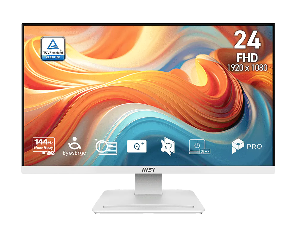 MSI monitor PRO MP241W E14V 23,8" VA/FHD/144Hz/1ms/HDMI/DP/bílá
