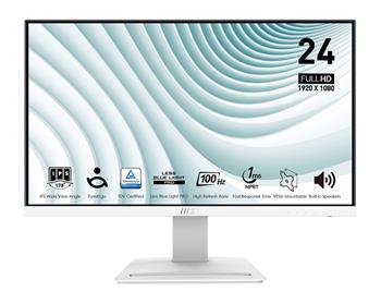 MSI Pro/MP243XW/23,8"/IPS/FHD/100Hz/1ms/White/2R