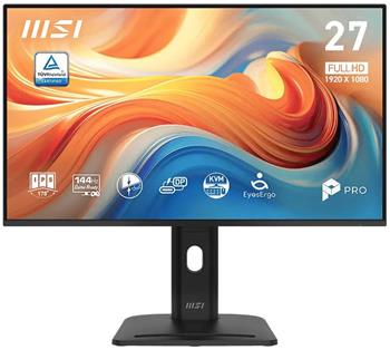 MSI PRO MP275PHG E14/ 27"/ 1920x1080/ IPS/ 4ms/ 144Hz/ 250cd/m2/ 1500:1/ HDMI/ DP/ USB/ VESA/ černý