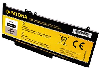 PATONA baterie pro ntb DELL LATITUDE serie E5470 6000mAh Li-lon 7,6V 6MT4T