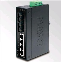 Planet switch ISW-621T, průmysl.verze 4x10/100+2x100BaseFX (SC) MM 2km, DIN, IP30, -40 až 70°C, 12-48V