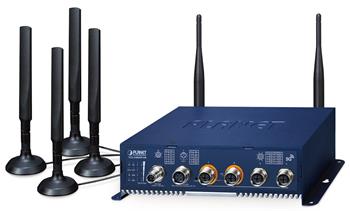 Planet VCG-2406WP-NR mobilní brána, 4 GbE (2x PoE+), 5G, WiFi, GPS, M12, VPN router, IP50