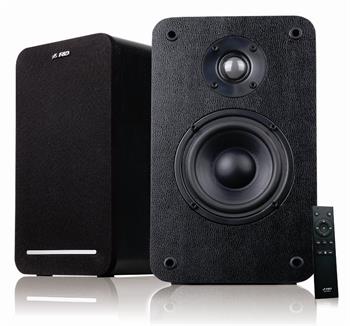POŠKOZENÝ OBAL - FENDA F&D repro R40BT/ 2.0/ 60W/ dřevěné/ černé/ BT4.2/ USB/ optický vstup/ dálkové ovládání