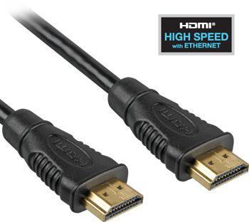 PremiumCord HDMI High Speed + Ethernet kabel, zlacené konektory, 25m