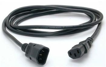 PremiumCord Prodlužovací kabel - síť 230V, IEC 320 C13 - C14, 2 m