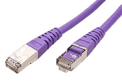S/FTP patchkabel kat. 6, 20m, fialový