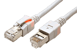 S/FTP patchkabel kat.6, 2m, se světelnou identifikací, šedý