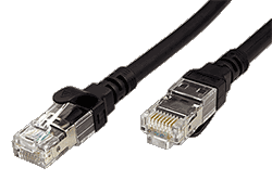 S/FTP patchkabel kat. 6, Component Level, LSOH, 2m, černý