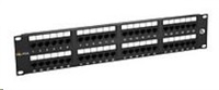 Solarix - 19" Patch panel 48 x RJ45 CAT5E UTP černý