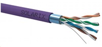 Solarix - instalační kabel FTP, Cat5E, drát, LSOH, cívka 500m