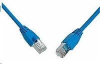 Solarix - patch kabel CAT5E SFTP PVC 10m modrý