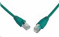 Solarix - patch kabel CAT5E SFTP PVC 10m zelený snag-proof