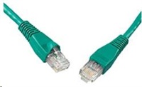 Solarix - patch kabel CAT5E UTP PVC 3m zelený snag-proof