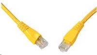 Solarix - patch kabel CAT5E UTP PVC 3m žlutý snag-proof