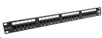 Solarix - patch panel 24 x RJ45 CAT6 UTP 350 MHz černý 1U
