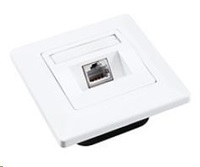 Solarix - zásuvka CAT5E STP 1 x RJ45 pod omítku bílá