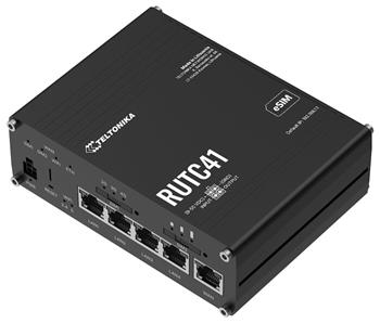 Teltonika RUTC41 průmyslový router 4x LAN, 1x WAN, 4G/LTE, Dual SIM + eSIM, WiFi 6