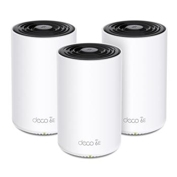TP-Link Deco XE75 Pro (3-pack), AXE5400 Whole Home Mesh Wi-Fi 6E System(Tri-Band)SPEED: 574 Mbps at 2.4 GHz + 2402 Mbps a