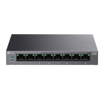 TP-Link LS108GP, 8-portový gigabitový desktop switch s 8 porty PoE+