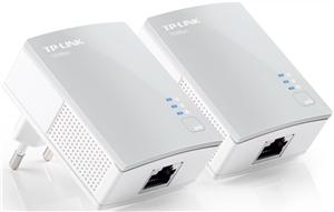 TP-Link TL-PA4010 KIT, "AV600 Powerline Starter KitKIT: 2× TL-PA4010SPEED: 600 Mbps PowerlineSPEC: Qualcomm CPU, 1× 1