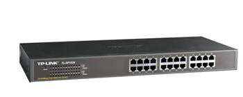 TP-Link TL-SF1024, 24 port Rack Switch, 24x 10/100M RJ45 ports, 1U 19" rack-mountable, steel case