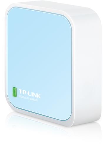 TP-Link TL-WR802N, Wireless N Router, 300Mbit/s, 2T2R, 2.4GHz, 802.11b/g/n, 1x WAN/LAN 10/100M, 1x micro USB, pocket s