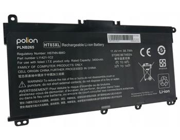 TRX baterie Polion HT03XL/ 11.4V/ 3400 mAh/ Li-Pol/ HSTNN-LB8M L11421-545 pro HP 240 G7 245 G7 250 G7 255/ neoriginální