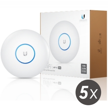 UBNT UniFi AP AC PRO 2,4GHz/5GHz 5pck, PoE není součástí balení