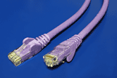 UTP patchkabel kat. 5e, 0,25m, fialový