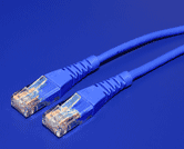 UTP patchkabel kat. 5e, 0,5m, modrý