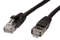 UTP patchkabel kat. 6, LSOH, černý, 7m