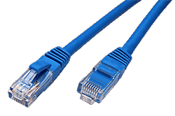 UTP patchkabel kat. 6, LSOH, modrý, 1m