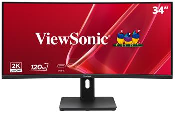 ViewSonic VA3420C-2 34" 21:9, 3440 x 1440, VA zakřivený monitor,120Hz,HDMI,DP,USB,USB-C 96W, speakers,výš. stavitelný