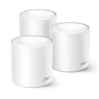 WiFi router TP-Link Deco X50 Pro(3-pack) AX3000, WiFi 6, 2x 2,5GLan, 2,4GHz/5GHz, HomeShield