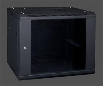 XtendLan 22U/600x550, na zeď, dvoudílný, skleněné dveře