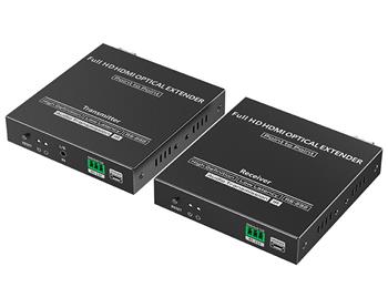 XtendLan HDMI přenos po optice, jedno vlákno, do 40km, SC konektor, 1080p, s IR přenosem ovládání, pár