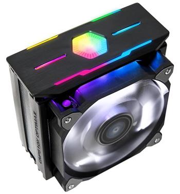 Zalman chladič CPU CNPS10X OPTIMA II BLACK / 120mm RGB ventilátor / heatpipe / PWM / výška 160mm / pro AMD i Intel