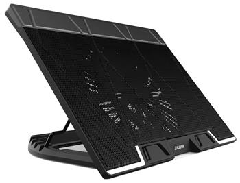 Zalman chladič notebooku ZM-NS3000 / pro notebooky do 17" / naklápěcí / USB Hub / USB / černý