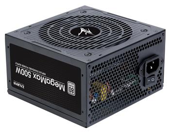 Zdroj Zalman ZM500-TXII MegaMax 500W, 80 PLUS Standard 230V EU, ATX12V 2.3, aPFC 98%, 12cm fan, ErP